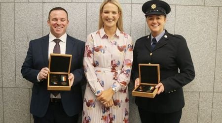 Garda stabbed when intervening in domestic incident among eight honoured with Scott medals for bravery in line of duty