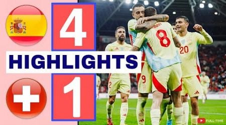 Switzerland vs Spain (1-4) Extended HIGHLIGHTS: UEFA Nations League | Joselu,Torres and Ruiz 2 Goals