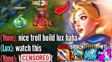 THEY CALLED MY LUX BUILD TROLL, SO I PROVED THEM WRONG ;)