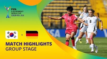 Korea Republic v Germany | FIFA U-20 Women&#39;s World Cup Colombia 2024 | Match Highlights