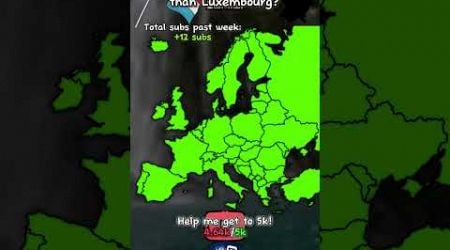 Is your country bigger than Luxembourg? #geography #europe #mapping #shorts