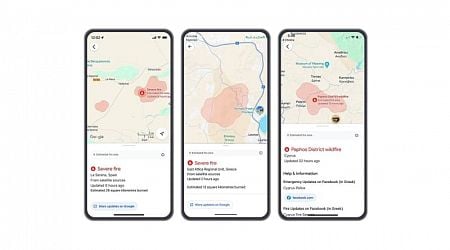 Google Maps expands forest fire warnings to Europe