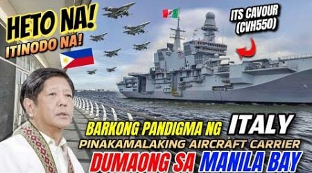 Grabe! Italian Navy Nagpadala ng Pinaka Malaking Aircraft Carrier sa Pilipinas!