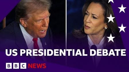 Key moments from Donald Trump and Kamala Harris&#39;s US presidential debate | BBCNews