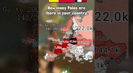 How many Poles are there in your country? #geography #mapping #europe #poland #map #shorts #edit