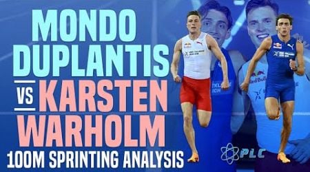 Mondo Duplantis VS Karsten Warholm 100m Sprinting Mechanics Breakdown #sprintmechanics