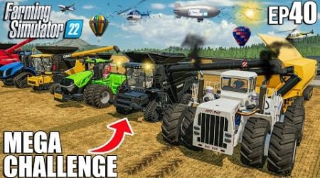 HARVESTING 220.000 LITERS OF SOYBEANS! | MEGA Challenge #40 | Farming Simulator 22