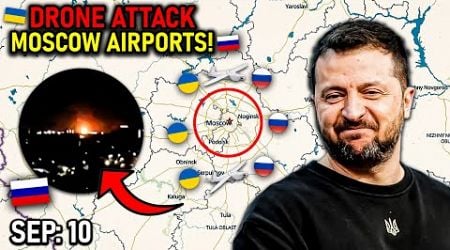 10 Sep: Massive Drone Attack on Moscow Airports, Aid Package from Sweden | Russia Ukraine War Update