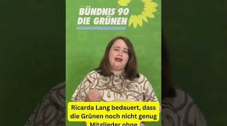 Ricarda Lang bedauert, dass sie noch nicht genug Leute in ihren Reihen, ohne Abschluss haben #short