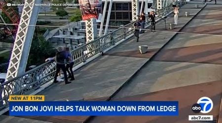 Jon Bon Jovi helps talk woman off ledge of Nashville bridge