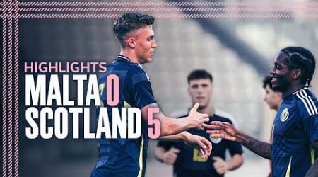 Malta 0-5 Scotland | UEFA U21 EURO Championship Qualifying Highlights | Scotland National Team