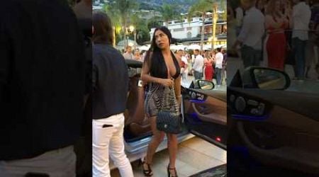 Stunning lady getting out her New Mercedes at Casino #billionaire #monaco #luxury#trending#lifestyle