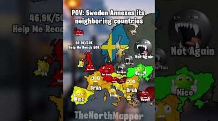 POV: Sweden Annexes its neighboring countries ##europe #mapper #mapping #geography #viral #edit