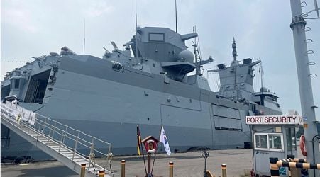 German warship enters Taiwan Strait despite Chinese protests