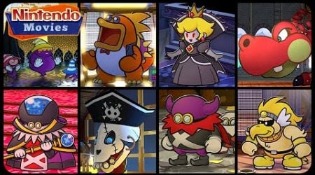 Paper Mario: The Thousand-Year Door Remake - All Boss Battles (mini-bosses included!)