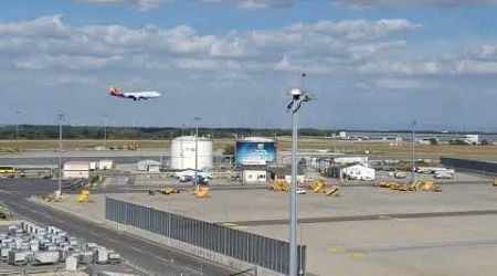 Beautiful Asiana 747-48E Cargo landing at Vienna Airport