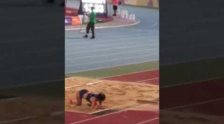 Women&#39;s Triple jump. Cyprus. Nicosia.