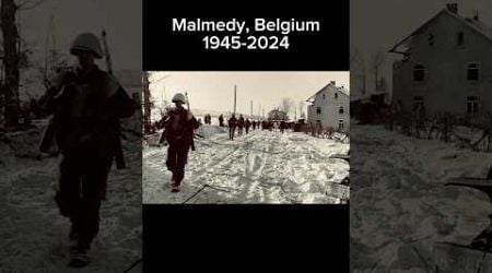 Then and now WW2 #ww2 #history #war #veteran #thenandnow #historical #honor #belgium #shorts #viral