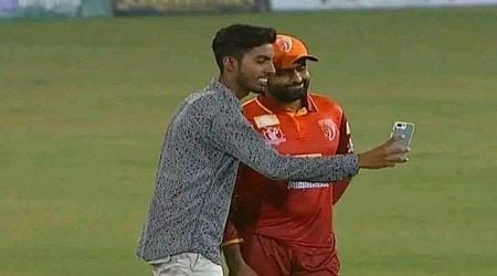 Video: Fan Takes Selfie With Babar Azam On The Field Amid One-Day Champions Cup Clash