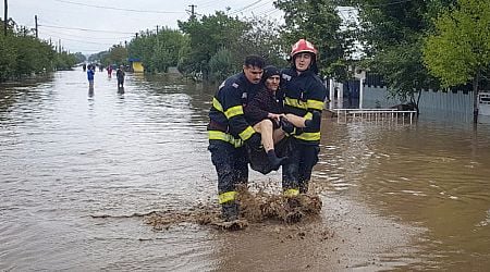 Five found dead after torrential rain floods areas of Romania