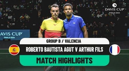 Roberto Bautista Agut v Arthur Fils | Spain v France Davis Cup 2024 Finals Group Stage