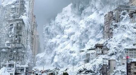 Italy, Austria now! The Alps are collapsing! A terrible blizzard has buried houses, cars