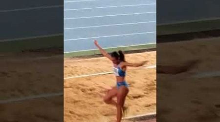 Women&#39;s Triple jump. Cyprus. Nicosia.