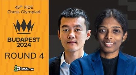 FIDE Chess Olympiad: Can Ding Get To Winning? USA vs. Netherlands In Women | Rd 4