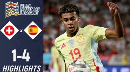 Switzerland vs Spain 1-4 Highlights UEFA Nations League 2024-25