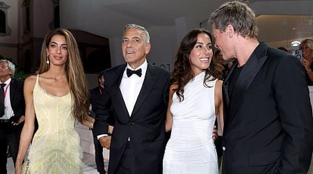 Brad Pitt Makes Red Carpet Debut with Ines de Ramon at Venice Film Festival