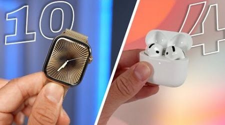 J&#39;ai pris en main les nouveaux AirPods 4 et Apple Watch Series 10 !