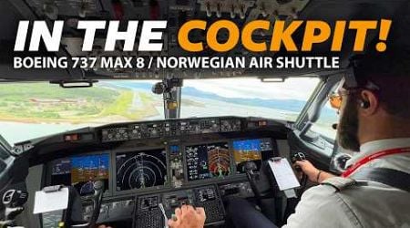 In The Cockpit: Norwegian 737 MAX To The Arctic Circle!