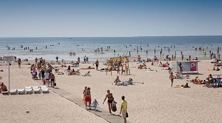 European seaside city nicknamed the 'summer capital' by locals - with huge sandy beach and the sea hits 33C