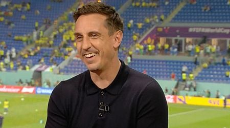 Gary Neville can't resist mocking Liverpool after defeat with hilarious four-word jibe