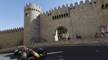 Late crash helps Max Verstappen to fifth place in Azerbaijan Grand Prix