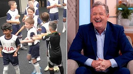 Arsenal mascot leaves Piers Morgan in stitches after taunting Tottenham rivals