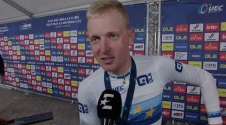 Tim Merlier - Interview at the finish - UEC Championships (Limbourg-Flanders) 2024