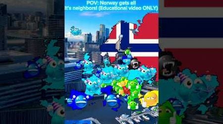 POV: Norway gets its neighbors! ( Educational purposes only) #shorts #mapping #countryballs #Norway