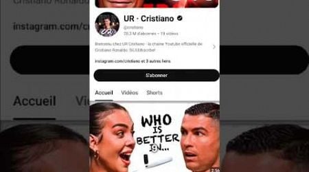 finally cristiano Ronaldo become a YouTuber. #usa #uk #unitedkingdom #unitedstates #usavibes