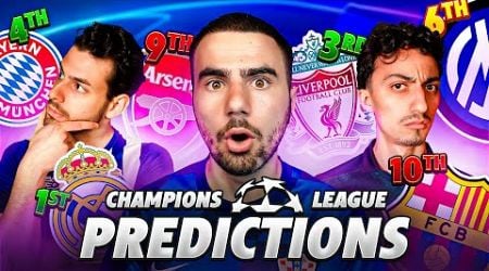 OUR 24/25 CHAMPIONS LEAGUE PREDICTIONS!