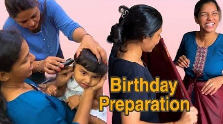 saanvina birthday preparations | saanvina haircut malta #mangalorevlog #lovebirdzofficial