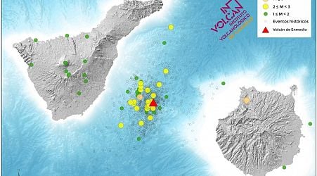 Scientists closely monitor a volcano in Spain after recording 39 mini earthquakes in a week