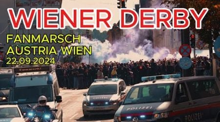 WIENER DERBY | Fanmarsch Austria | Polizeieinsatz