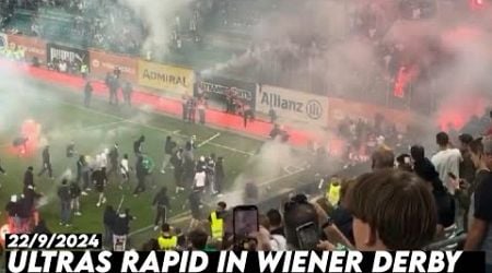 ULTRAS RAPID IN WIENER DERBY || Rapid Wina vs Austria Wina 22/9/2024