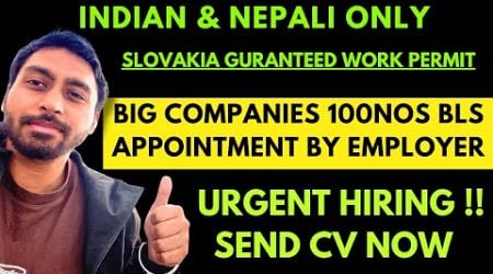 SLOVAKIA WORK PERMIT VISA URGENT HIRING #slovakia #slovakiaworkpermitvisa