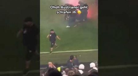 Brutaler knockout eines Austrianer im Derby #ultras #hooligan #derby #rapid #austria