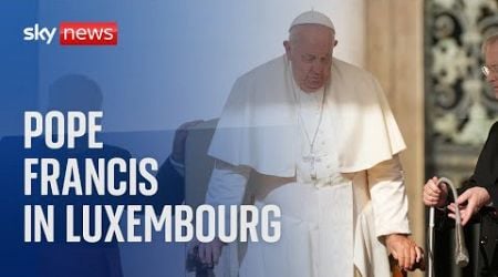 Pope Francis makes an official visit to Luxembourg