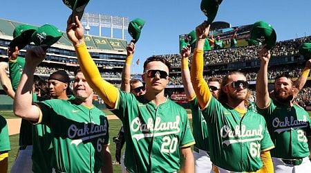 A's win last game at Coliseum in emotional farewell to Oakland