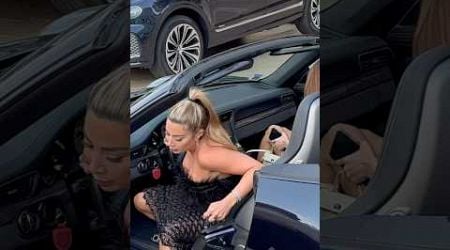 3 SEXY LADIES ARRIVING ON PORSCHE CARRERA #monaco #supercars #shorts #viral #trending