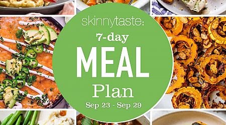 Free 7 Day Healthy Meal Plan (Sept 23-29)